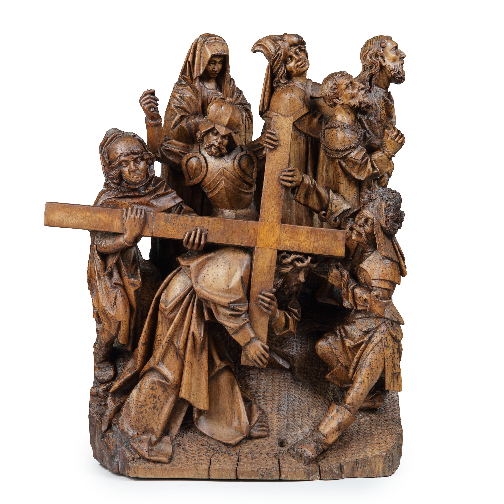 Source Christian Statues Art Cross Standing Catholic Bronze Plated